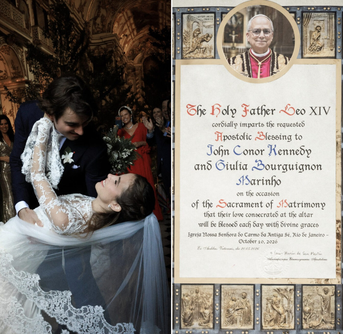 Giulia Be revela bênção do papa Leão XIV para seu casamento com Conor Kennedy