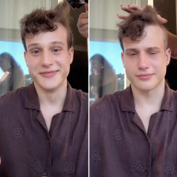 Aos 19 anos, influenciador Lorenzo Fischer raspa o cabelo durante tratamento contra câncer e emociona seguidores