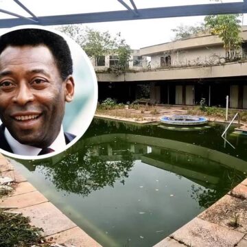 Avaliada em R$ 8 milhões, mansão abandonada de Pelé no Guarujá guarda detalhes curiosos; conheça