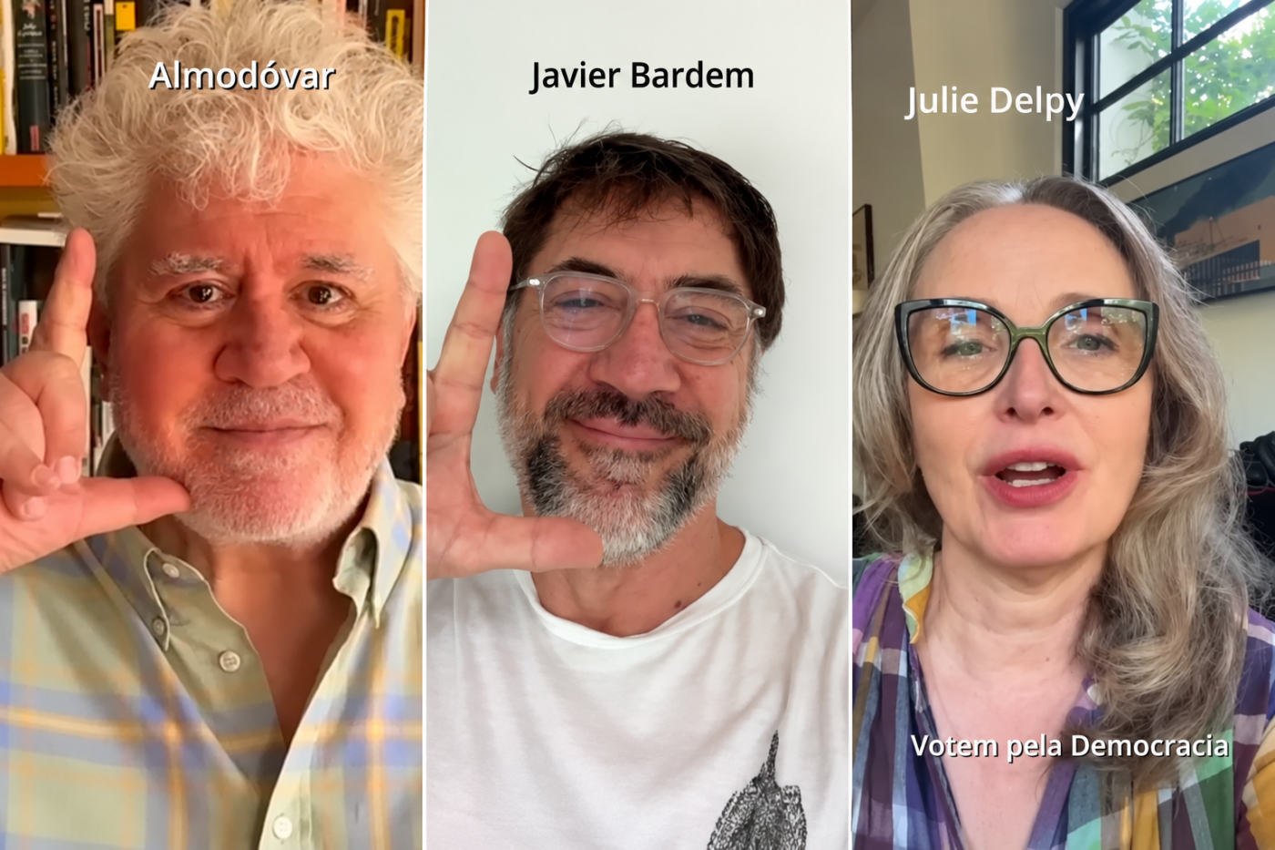 Pedro Almodóvar, Javier Bardem, Julie Delpy e demais artistas internacionais declaram apoio a Lula; veja vídeo