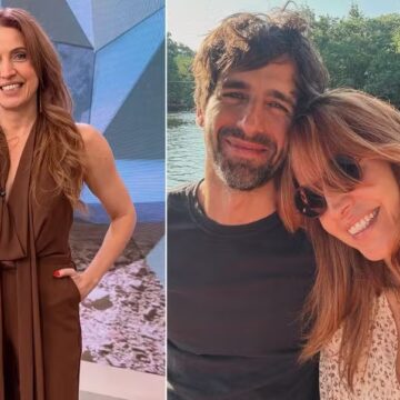 Apresentadora do ‘Fantástico’, Poliana Abritta se declara ao marido aniversariante: ‘Gato, feliz 52!’