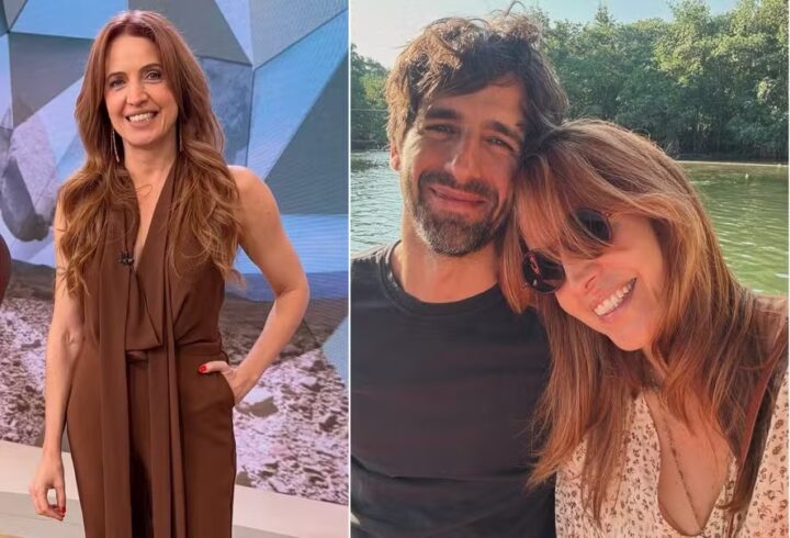 Apresentadora do ‘Fantástico’, Poliana Abritta se declara ao marido aniversariante: ‘Gato, feliz 52!’