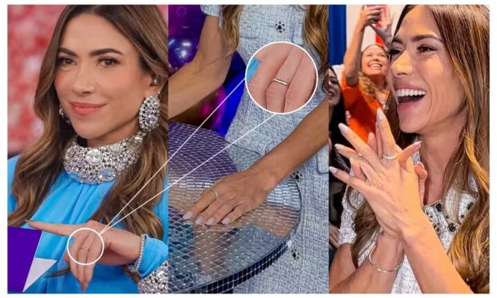 Patrícia Abravanel surge sem aliança após o marido Fábio Faria frequentar festinhas com Vorcaro