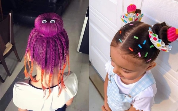 Dia do Cabelo Maluco para meninas: 30 penteados fáceis e rápidos para sua filha arrasar na escola em 2026