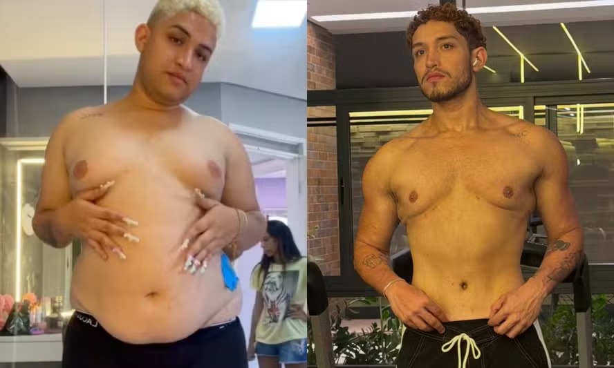 Influenciador elimina quase 60 kg em dois anos, livra-se de comorbidades e é elogiado por famosas: ‘Gato’
