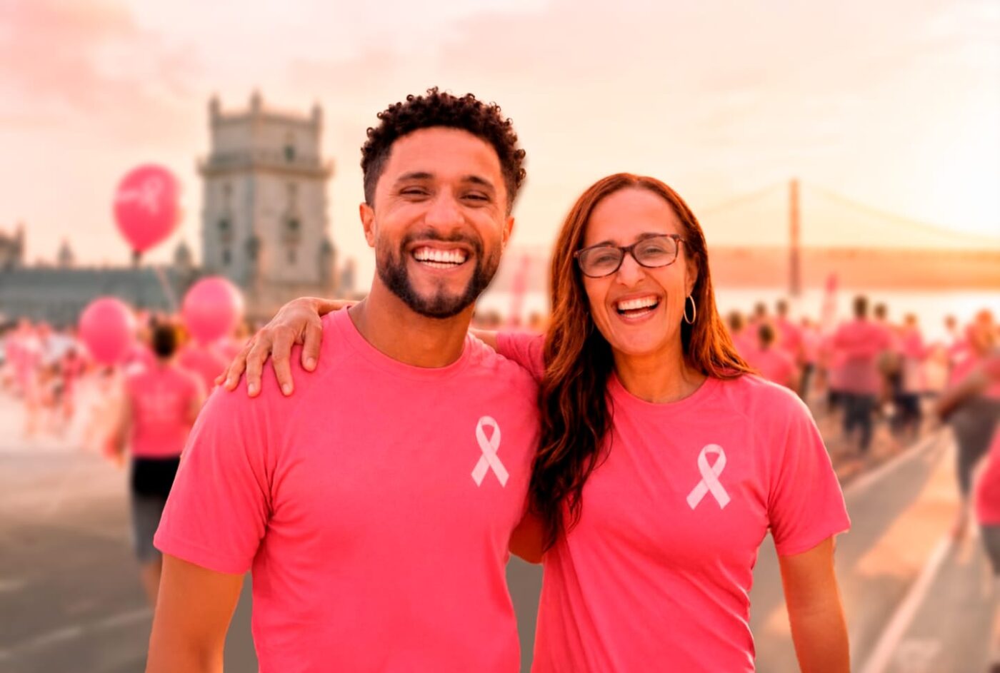 Baiano corre maratona em Lisboa para celebrar recuperação da mãe após câncer de mama