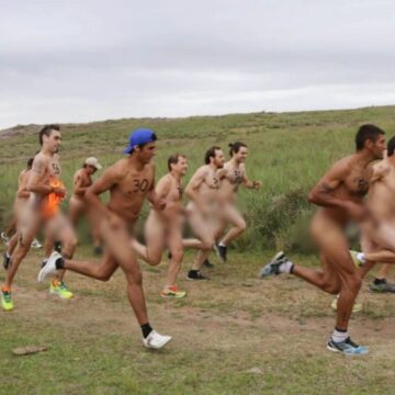 Maratona nudista atrai entusiastas para correr apenas de tênis e boné; veja regras