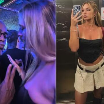 Romário curte noitada ao lado de loira surfista de 26 anos e desfila em carro cheio de mulheres