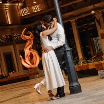 Casal de Salvador escolhe estação do VLT para realizar ensaio de pré-wedding