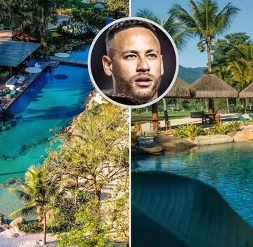 Imagens inéditas mostram detalhes do lago paradisíaco de Neymar e tempo recorde de construção surpreende