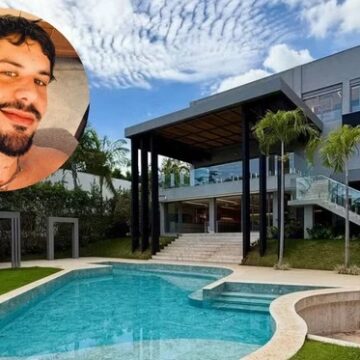 Aos 28 anos, Zé Felipe compra nova mansão de R$ 24 milhões com 6 suítes, elevador e cinema particular