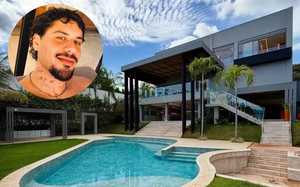 Aos 28 anos, Zé Felipe compra nova mansão de R$ 24 milhões com 6 suítes, elevador e cinema particular