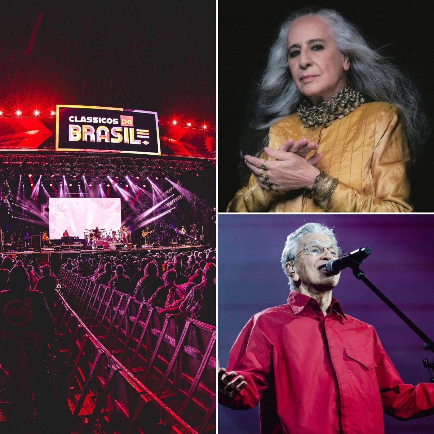 Maria Bethânia e Caetano Veloso se apresentam em festival de MPB no Rio de Janeiro