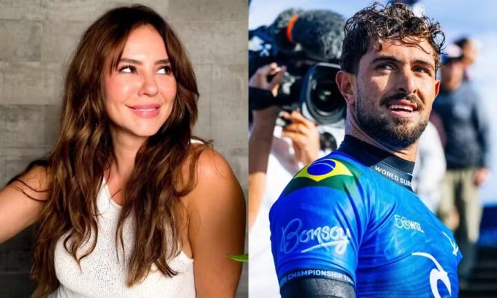 Mãe de João Chianca elogia Paolla Oliveira e aumenta rumores de romance entre atriz e surfista