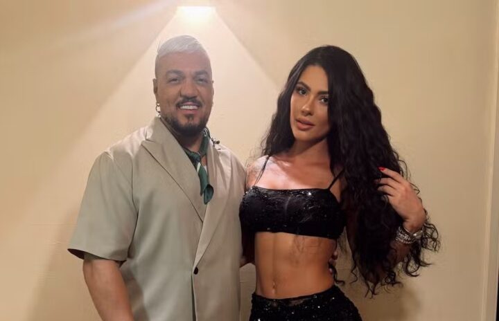 Belo é flagrado com outra mulher e discute com Rayane Figliuzzi em shopping