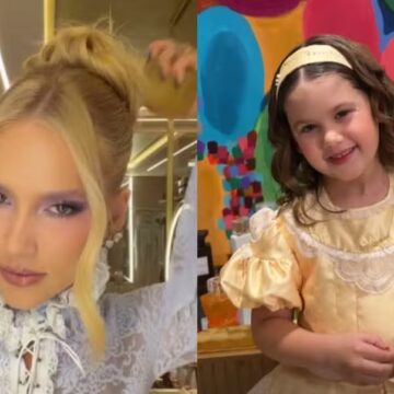 Filha de Virginia e Zé Felipe, Maria Flor completa 4 anos com festa de Rapunzel e bolo de 4 andares