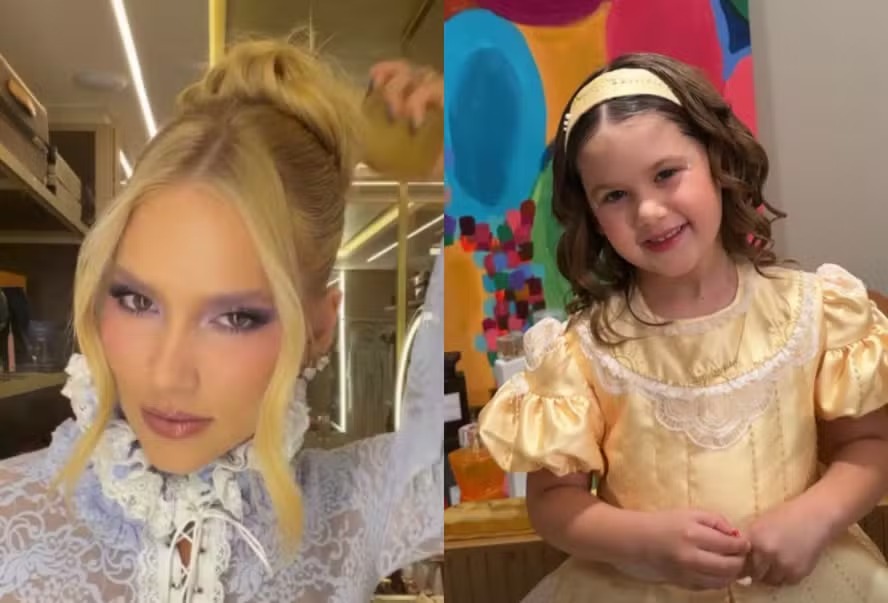 Filha de Virginia e Zé Felipe, Maria Flor completa 4 anos com festa de Rapunzel e bolo de 4 andares