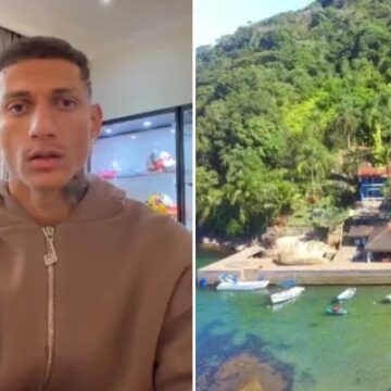 Ilha de R$ 10 milhões ligada a Richarlison e Flávio tem 11 suítes, praia privativa e heliponto