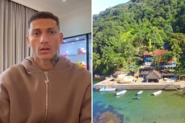 Ilha de R$ 10 milhões ligada a Richarlison e Flávio tem 11 suítes, praia privativa e heliponto