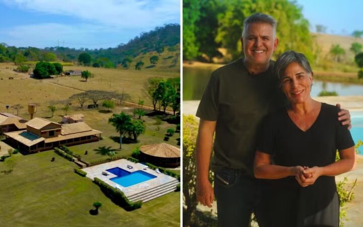 Aos 63 anos, atriz encontra refúgio em fazenda familiar repleta de animais em Goiás