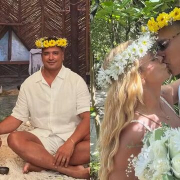 Carla Perez e Xanddy comemoram Bodas de Prata e renovam os votos: ‘Mil vezes sim’