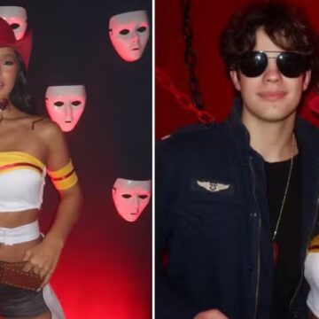 Ex nora de Angélica e Huck, Duda Guerra aparece em festa acompanhada pelo de Faustão