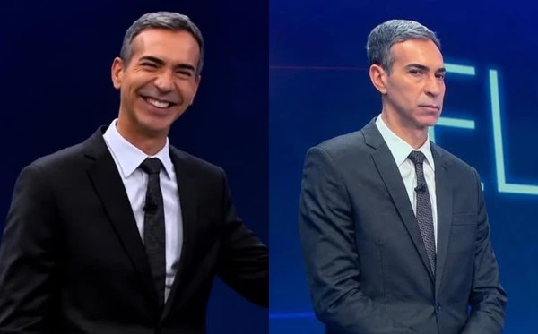 César Tralli chama a atenção por diferença de humor entre apurações das eleições