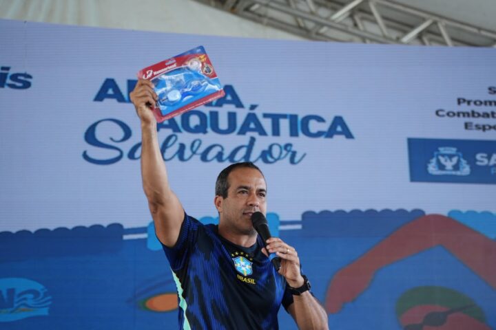 Bruno Reis anuncia ampliação para 3 mil vagas em aulas gratuitas de natação na Arena Aquática Salvador