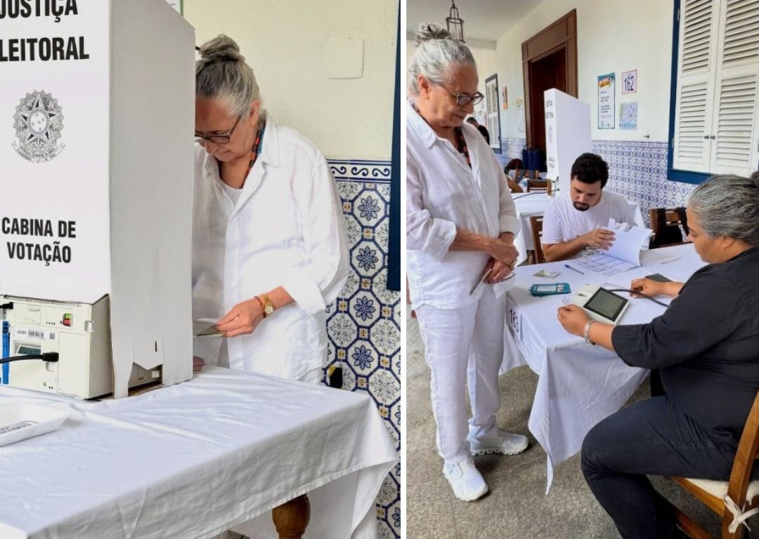 Aos 80 anos, Maria Bethânia vota no Rio de Janeiro: ‘Cumprindo direito de cidadã’