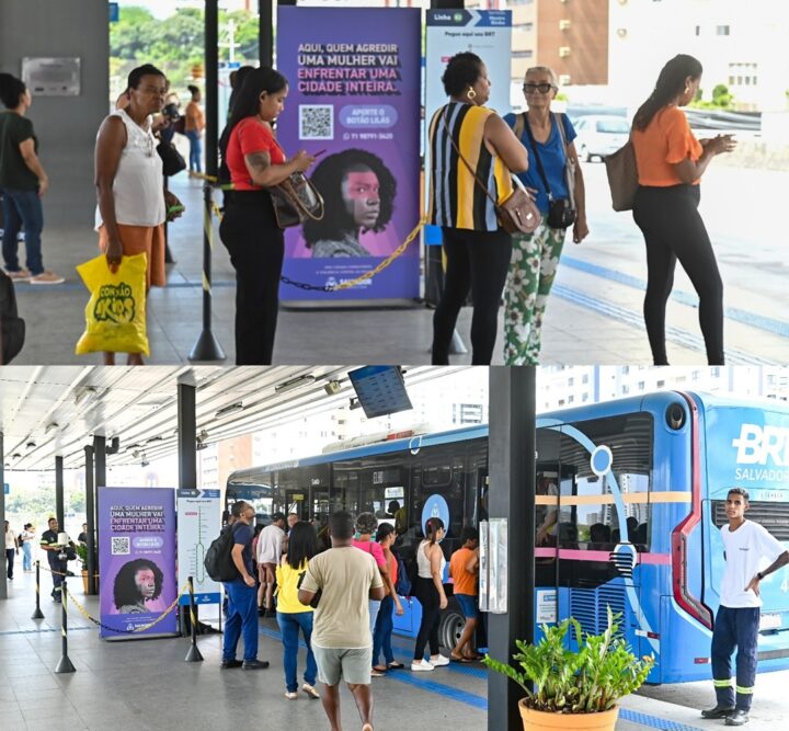 Salvador amplia acesso ao Botão Lilás em estações do BRT para mulheres vítimas de violência