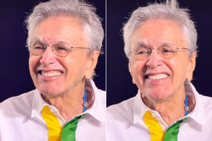 Caetano Veloso se emociona ao ouvir Geraldo Azevedo cantar “Dia Branco” em ato no Rio; veja vídeo