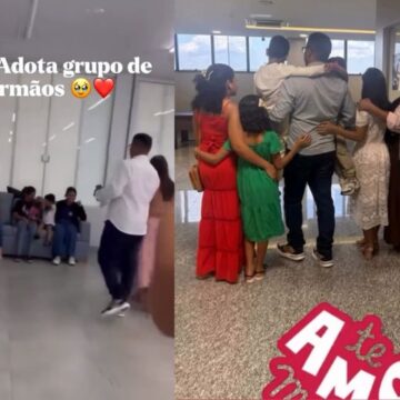 Casal adota cinco irmãos em Goiânia após crianças passarem anos em abrigo
