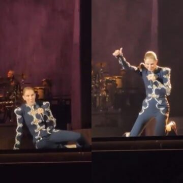 VÍDEO: Celine Dion cai durante show em Paris e assusta fãs