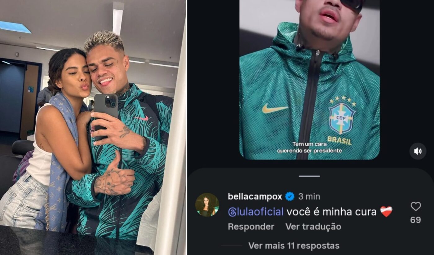 Bella Campos comenta em vídeo de MC Cabelinho em primeira interação pública após 3 anos de término