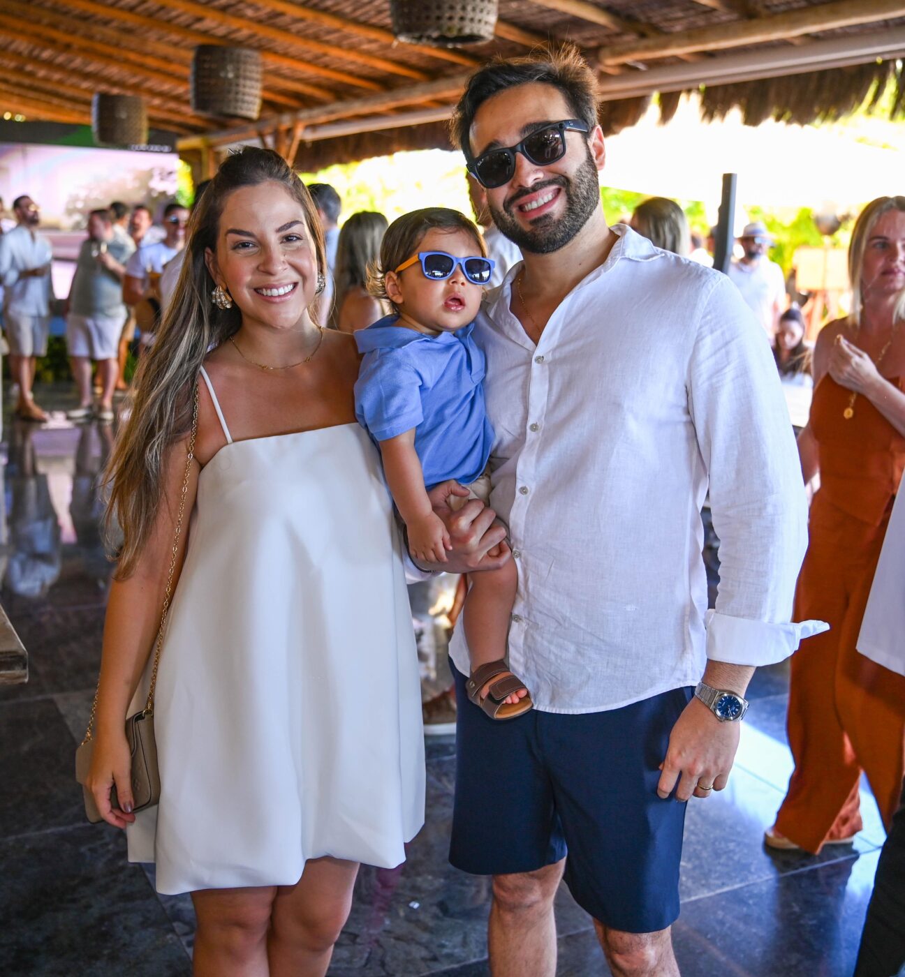 Larissa, José Carlos e José Augusto Pereira