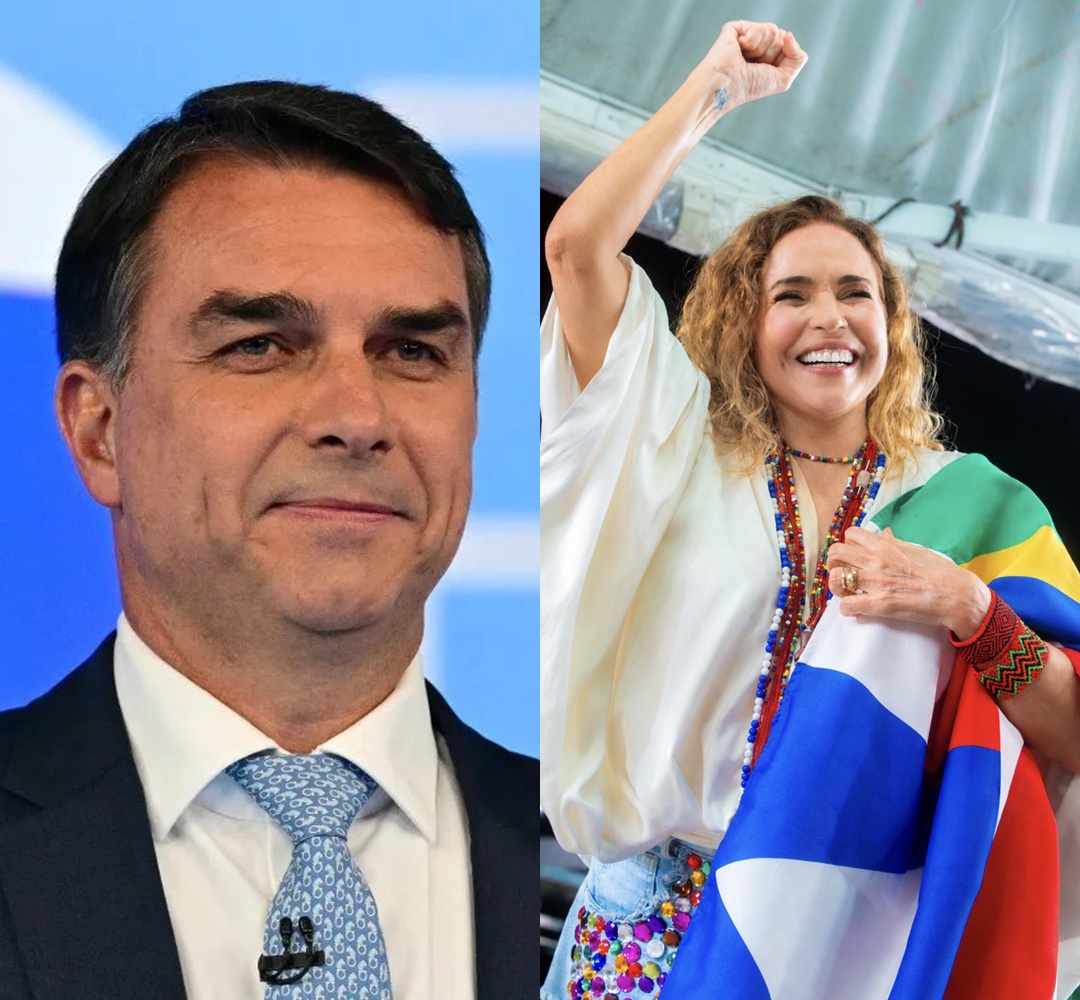 Daniela Mercury ironiza carta de Flávio Bolsonaro e brinca: ‘Me autoproclamo rainha da bateria da Mangueira’