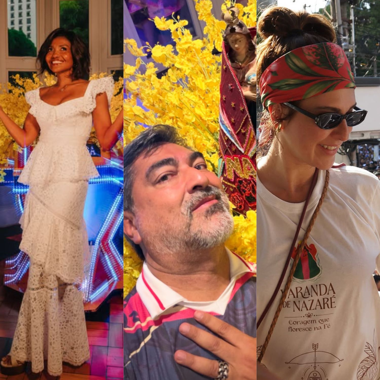 Famosos acompanham festa do Círio de Nazaré, em Belém