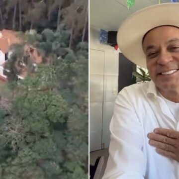 Aos 56 anos, cantor é dono de sítio à beira de lago usado como refúgio pela família em SP