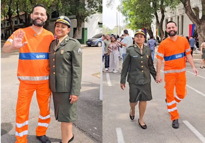 Gari vai de uniforme à formatura da esposa no Exército e cena emociona; vídeo
