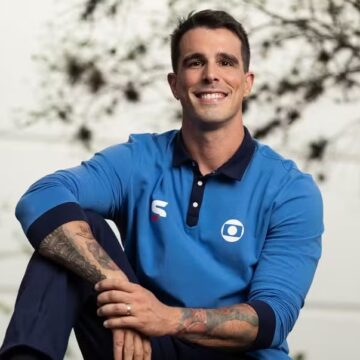 Bruno Fratus estreia como apresentador na Globo em série com Rebeca Andrade e Duda Lisboa