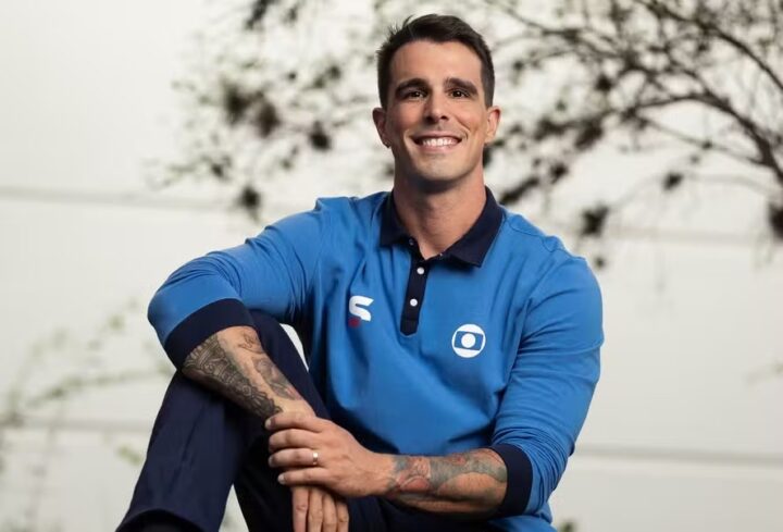 Bruno Fratus estreia como apresentador na Globo em série com Rebeca Andrade e Duda Lisboa