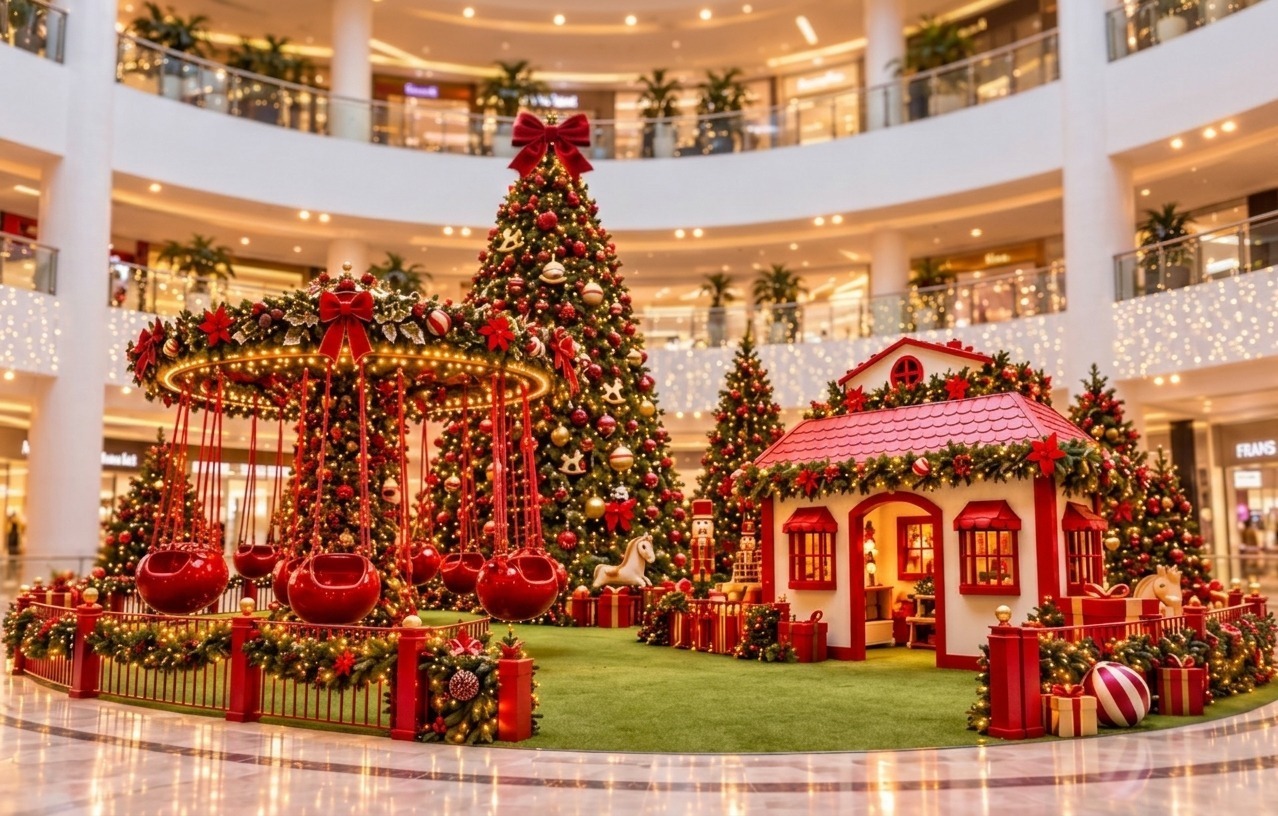 Shopping de Salvador terá Natal com árvore de 10 metros, brinquedos clássicos e parque inflável gigante