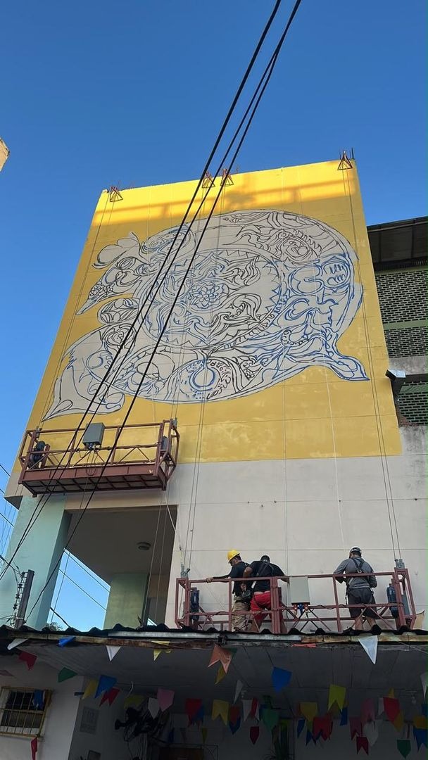 Salvador ganha mural em homenagem aos 92 anos de Juarez Paraíso; veja fotos