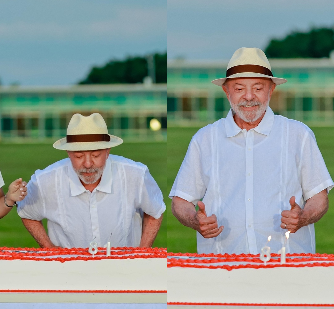 Lula comemora 81 anos com apoiadores em Brasília e se emociona ao agradecer eleitores