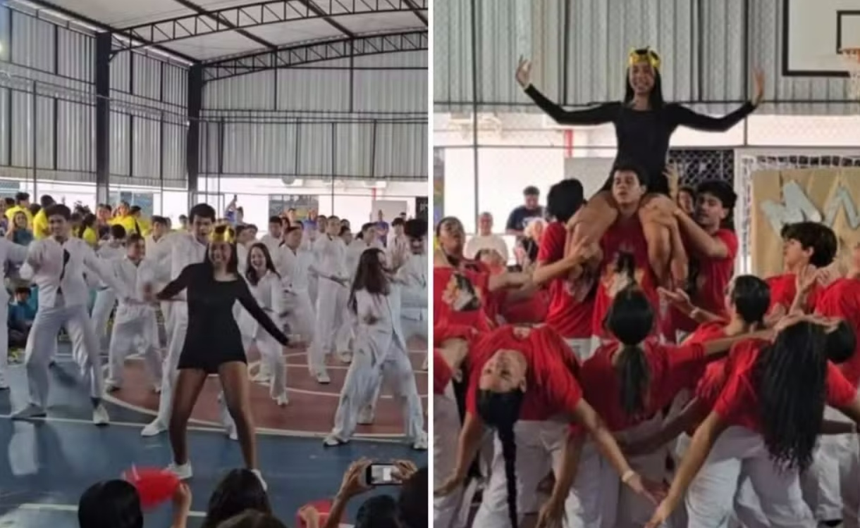 Alunos de escola de Salvador viralizam com homenagem a Marília Mendonça