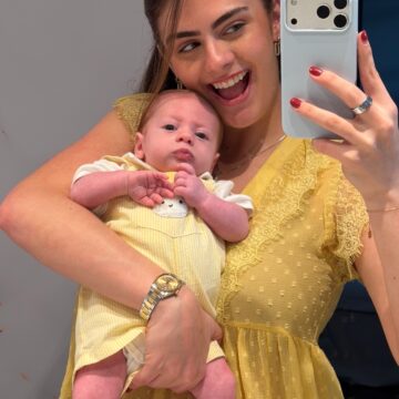 Luma Cesar comemora dois meses do filho, Arthur: ‘Nosso maior presente de Deus’