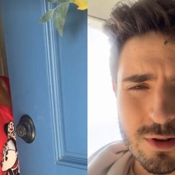 Filho de Gugu Liberato surpreende a mãe nos EUA e reação emociona; veja vídeo
