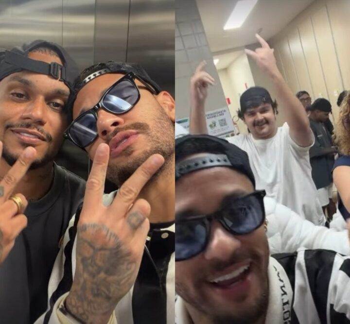 Neymar vota com camisa do Santos e atrai multidão em colégio eleitoral