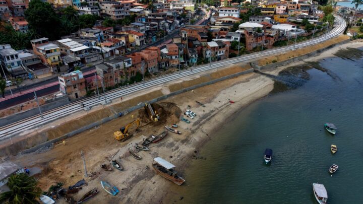 VLT de Salvador e RMS: Orla de Escada, no Subúrbio Ferroviário, ganhará quadras esportivas, parque infantil e academia ao ar livre