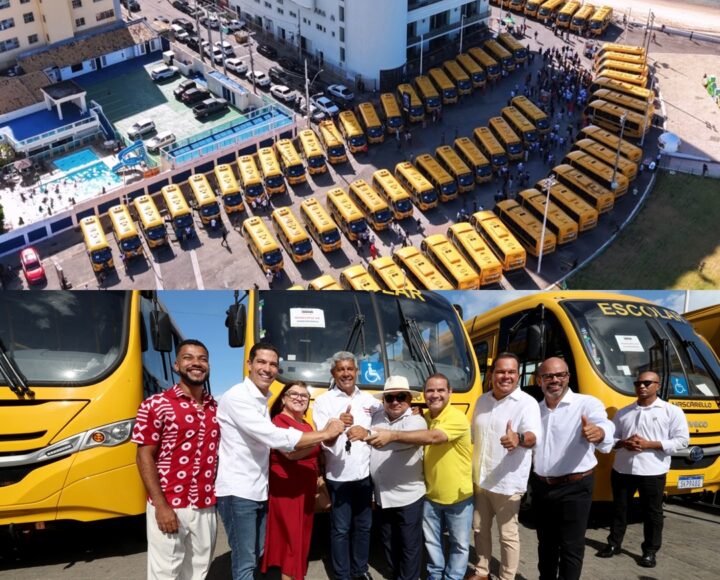 Governo entrega 101 ônibus escolares a municípios baianos com investimento de R$ 43,8 milhões